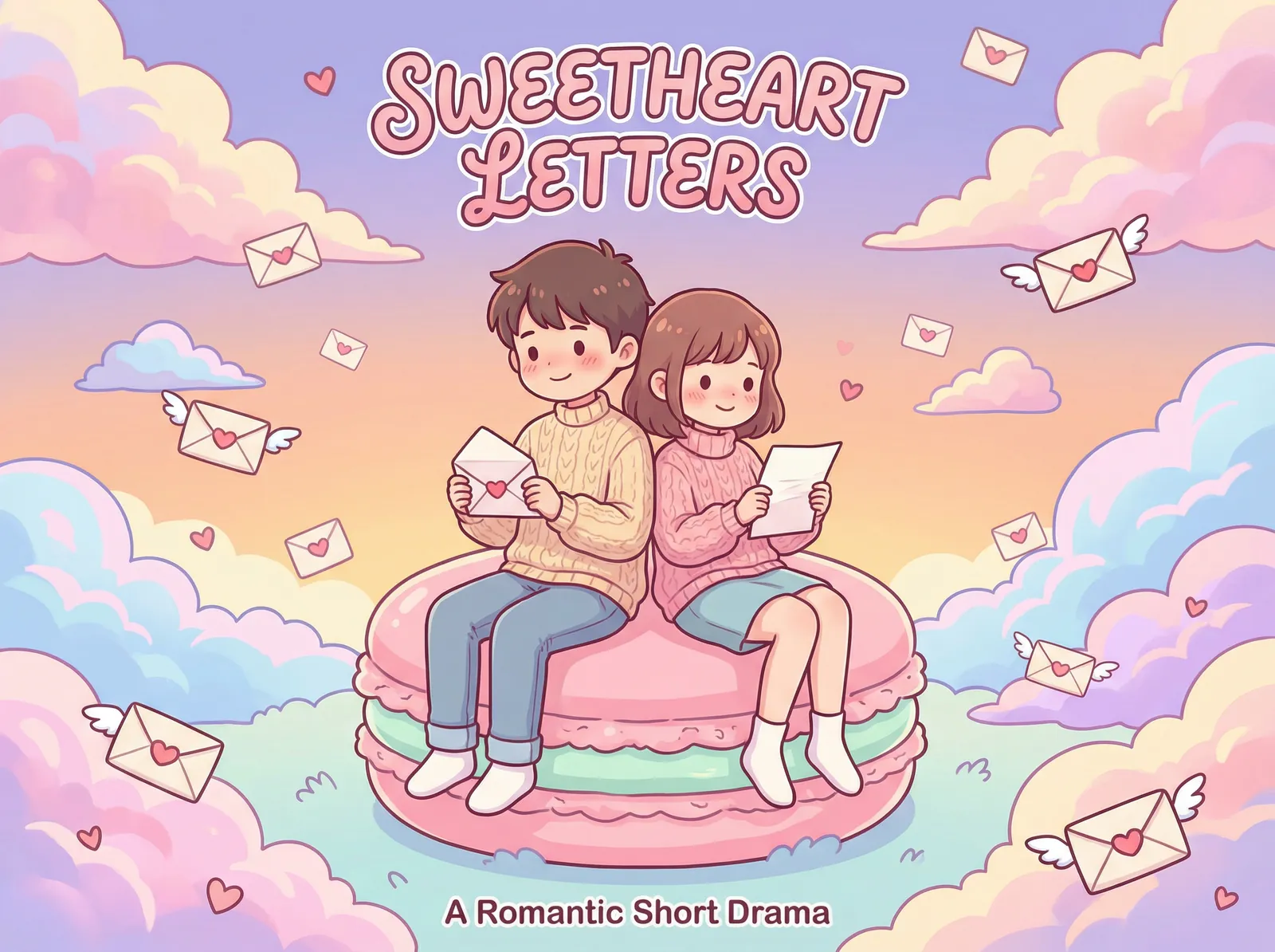 糖心视频 短剧甜蜜信笺 - 坐在马卡龙上读情书