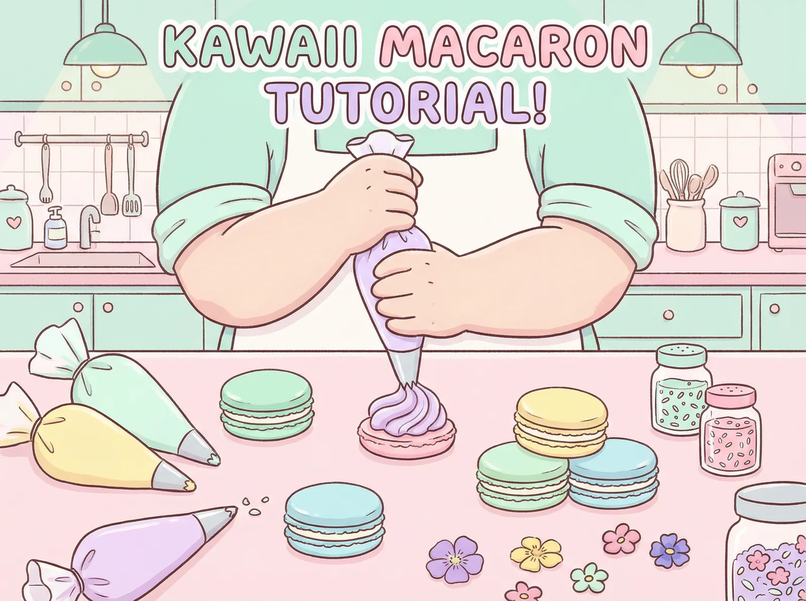 糖心视频 糖果工坊教程 - 梦幻马卡龙装饰